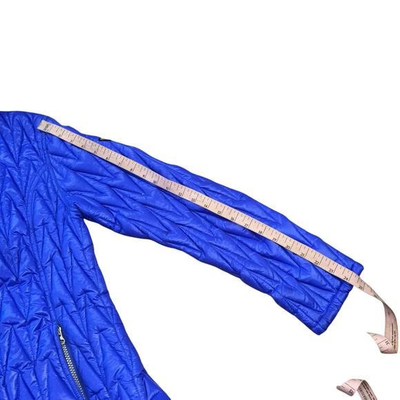 Skea Ltd Cobalt Blue Goose Down Packable Puffer Jacket Womens 12 Winter Ski Coat - Picture 9 of 13